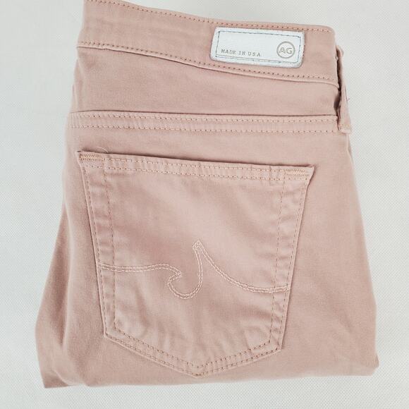 AG Adriano Goldschmied Y2K The Stilt Cigarette Leg Pants Blush Pink Size 26 - Picture 10 of 14
